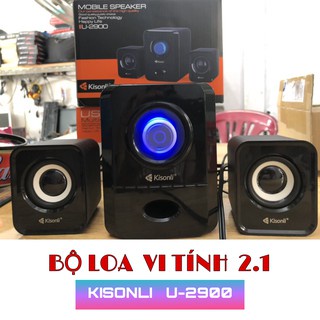 Loa vi tính 2.1 KISONLI U-2900 - Âm thanh cực hay (Màu ngẫu nhiên) - HÀNG CHÍNH HÃNG