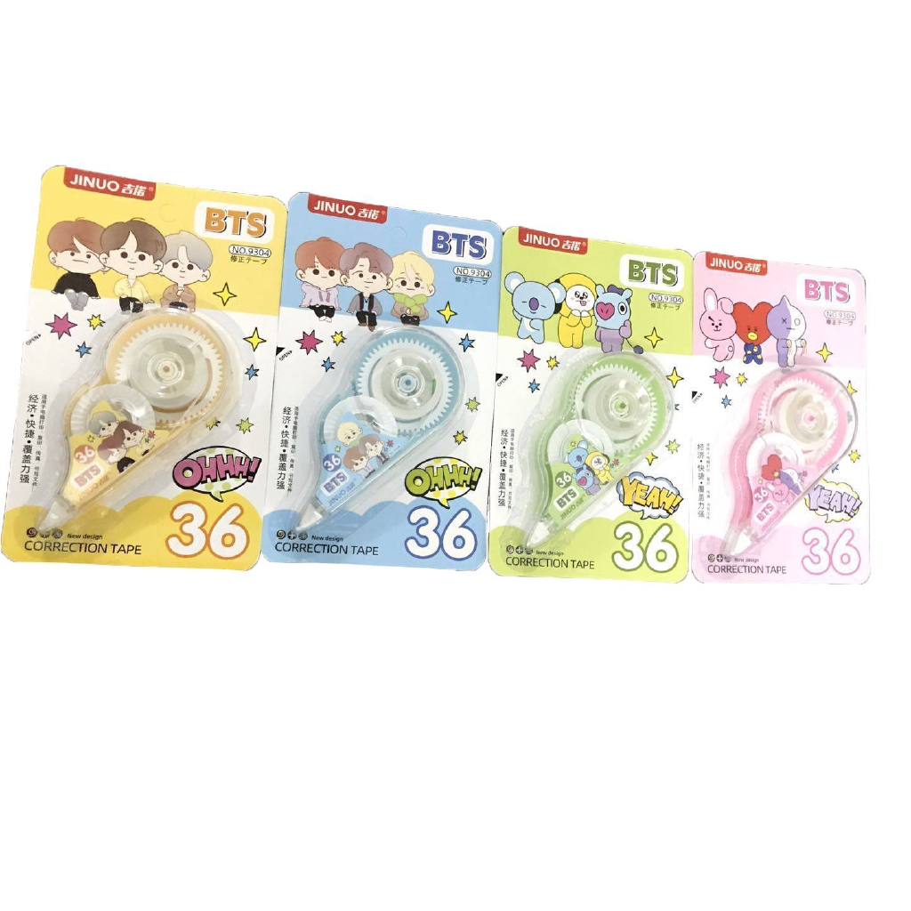 Bút xóa kéo phong cách BT21 độc đáo