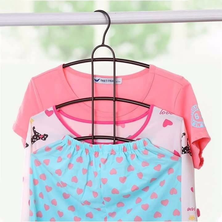 Combo 10 móc áo 3 tầng thông minh sơn tĩnh điện