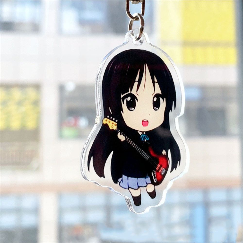 Móc khóa hai mặt bằng acrylic hình nhân vật hoạt hình anime K-ON!