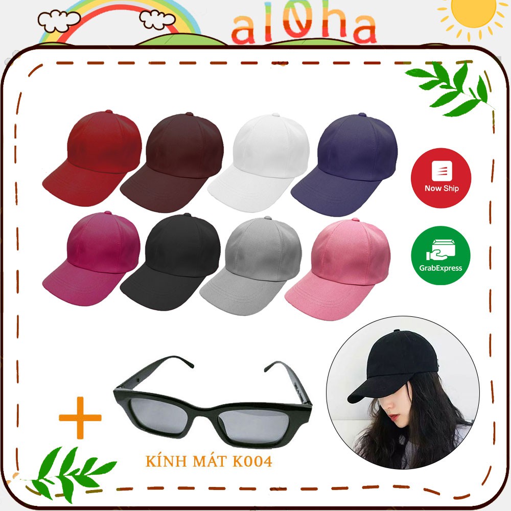 Mũ lưỡi trai - nón trơn unisex nam nữ chống nắng phong cách đơn giản, trẻ trung