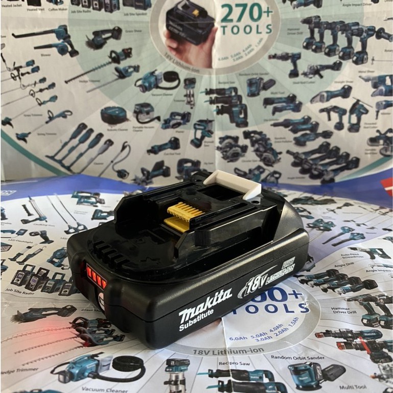 Vỏ  mạch pin Makita 18V 1 hàng cell 5S-1P có tem đáy, mạch nhận sạc zin. BN.