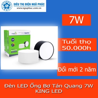 Đèn led ống bơ tán quang kingled 7W OBK 7