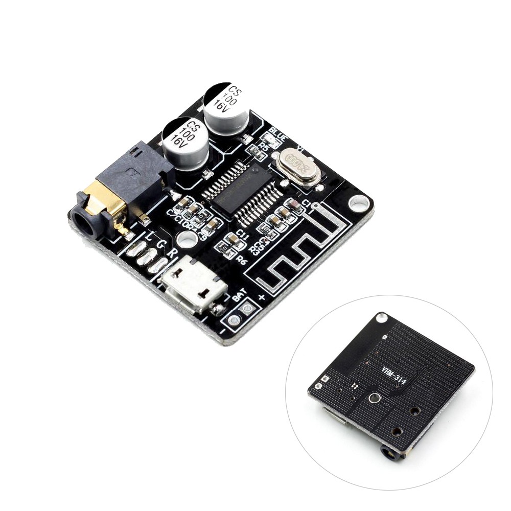 Bảng mạch giải mã âm thanh Mp3 Bluetooth 5.0 PCBFUN Vhm-314 3.7-5v cao cấp thay thế tiện dụng