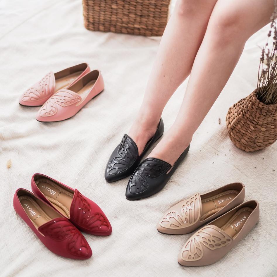 Giày Búp Bê Đế Bằng Abl43 Đính Nơ Xinh Xắn Cho Nữ | BigBuy360 - bigbuy360.vn