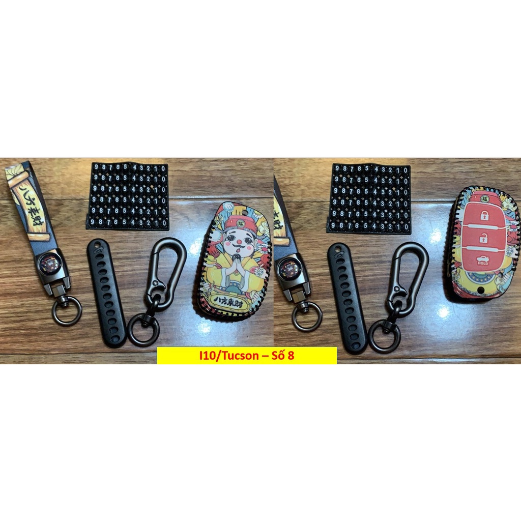 Bao da chìa khóa tài lộc cho Hyundai I10, Tucson