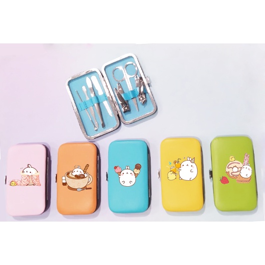 set bấm móng tay molang BMTI4 bộ dụng cụ làm móng mini đa năng cute dễ thương