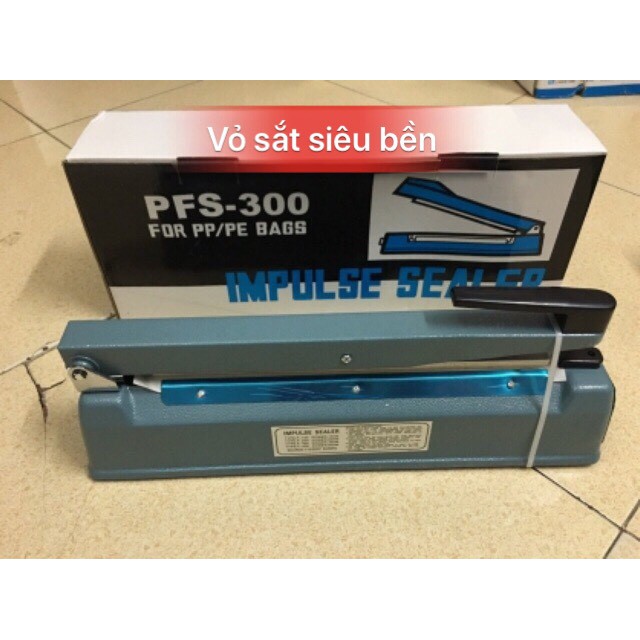 Máy hàn miệng túi bằng tay PFS 30cm LOẠI SẮT  máy hàn bao bì, HÀNG TỐT, Tặng kèm dây nhiệt