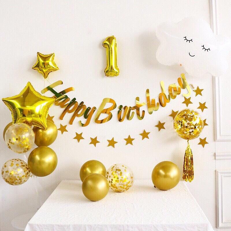 [Ảnh thật] Set trang trí sinh nhật lung linh HPBD (COMBO 147)