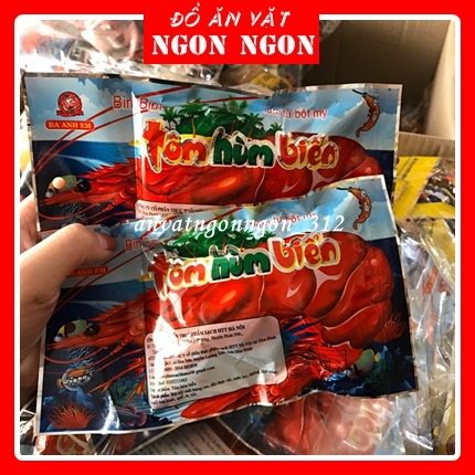 Snack tôm hùm biển siêu cay , độ dai vừa phải gói, đồ ăn vặt cổng trường cực hot
