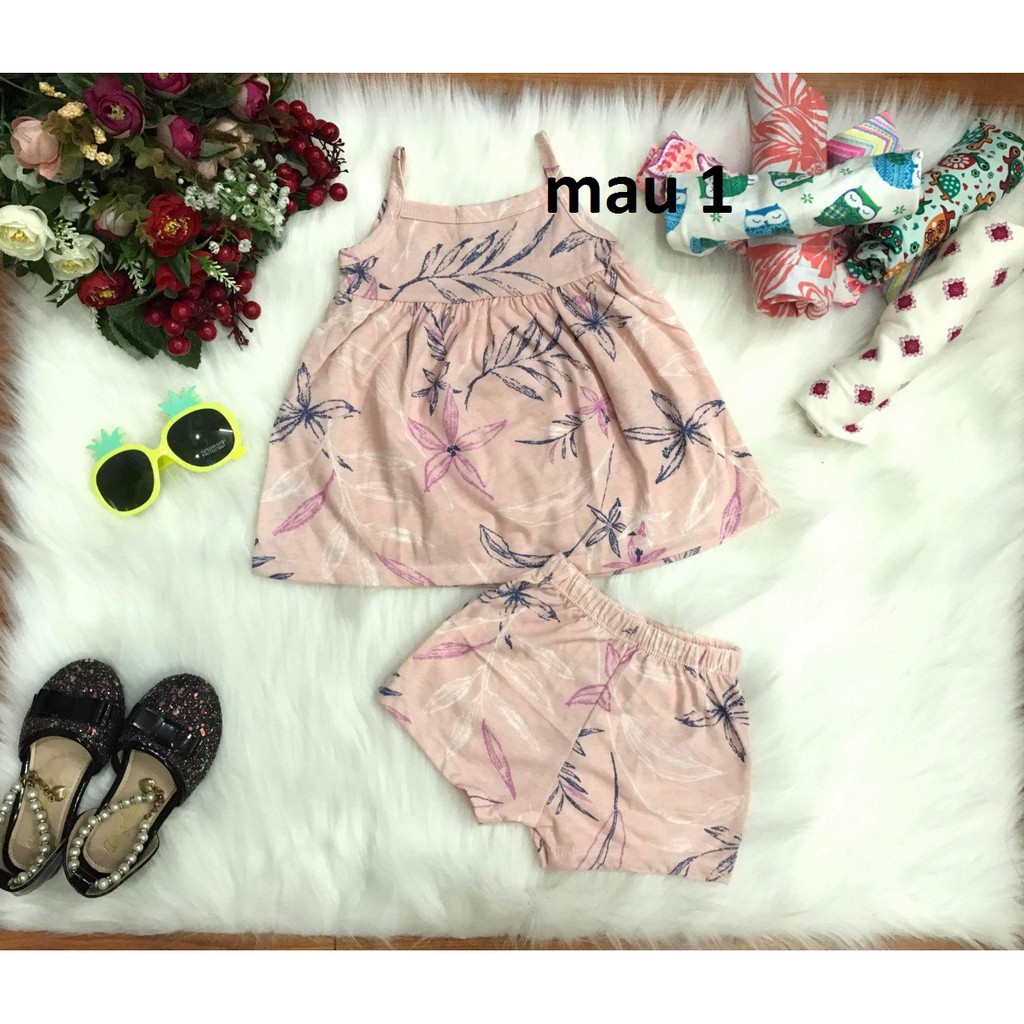 [COMBO 2 SET] Bộ bé gái cotton nhìu màu 4 J177