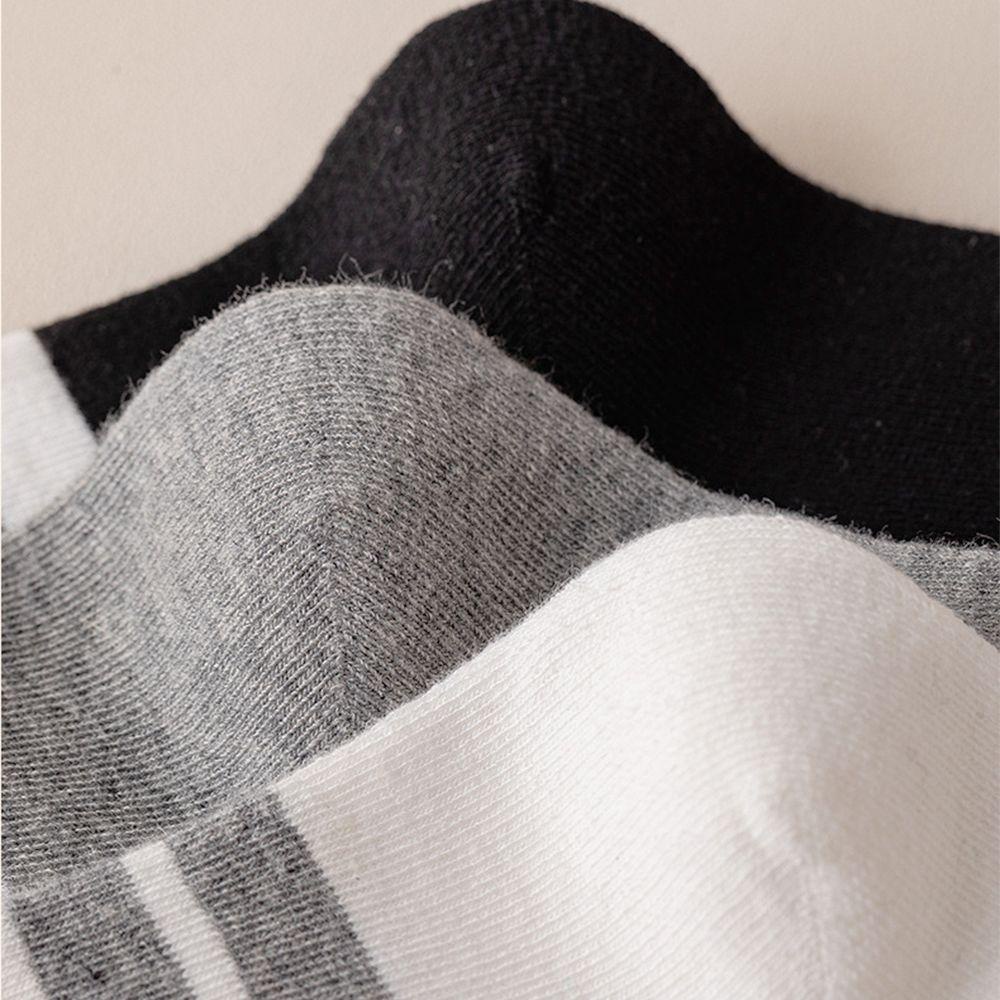 Vớ Màu Trơn Họa Tiết Kẻ Sọc Thời Trang Đường Phố Hàn Quốc Dành Cho Bạn Nữ VANES1