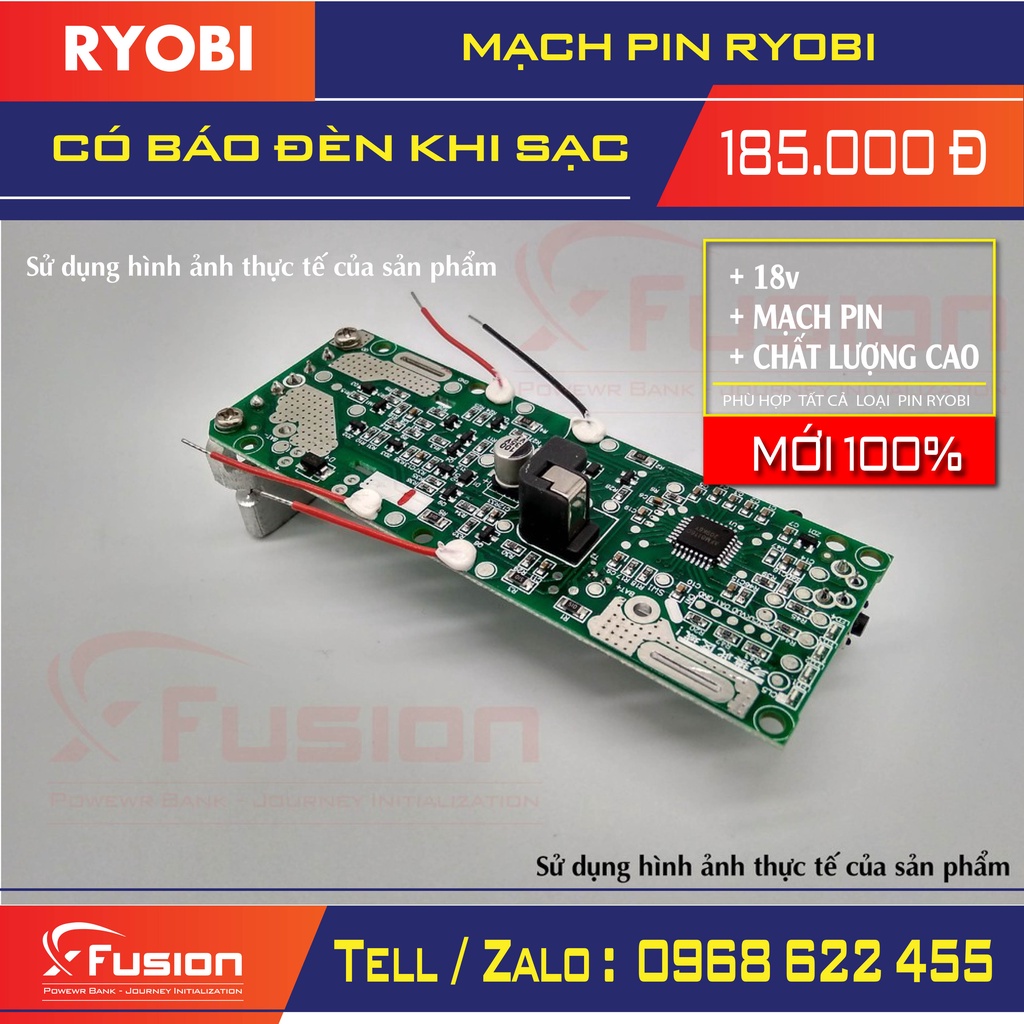 Mạch pin ryobi