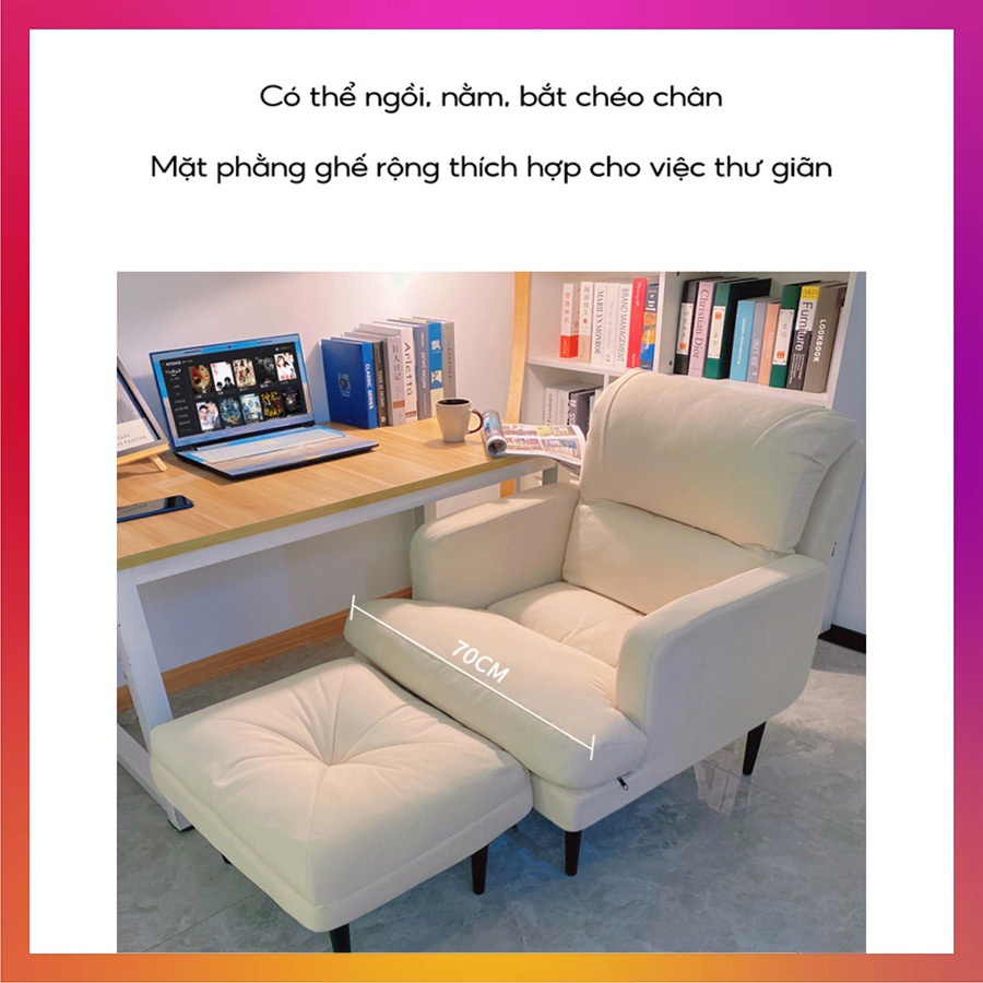 Ghế Sofa lưng tựa màu sắc sang trọng có thể gấp 180 cao cấp