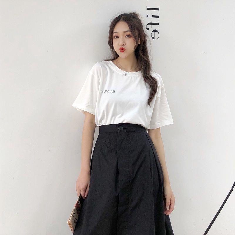 SUCV001 Chân váy maxi 2 lớp đen trắng lệch tà xếp tầngretro Ulzzang Đầm Midi dài qua gối lưng cao xòe chữ A Hàn Quốc hot | BigBuy360 - bigbuy360.vn