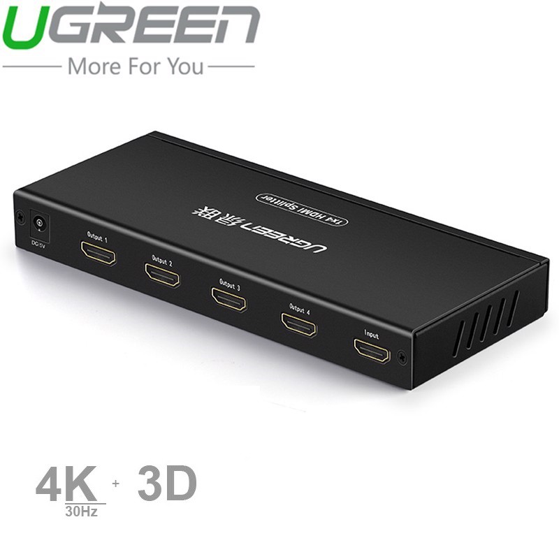 Bộ chia cổng HDMI 1 ra 4 Hỗ trợ full HD Ugreen 40202