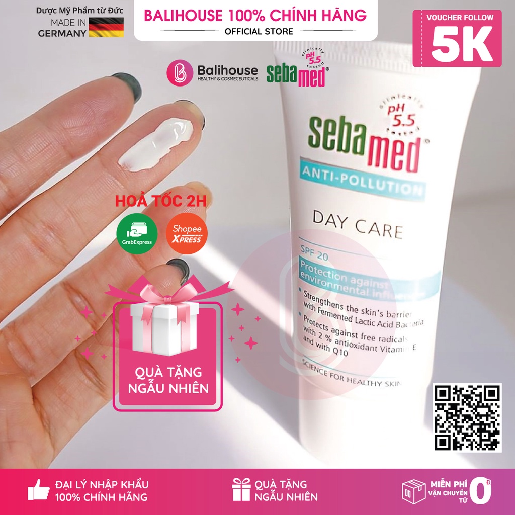 Kem dưỡng ẩm bảo vệ da chuyên sâu ban ngày SPF20 Sebamed pH5.5