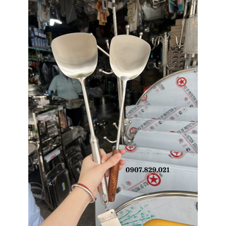 Vá, sạn inox 304 cao cấp cán gỗ / cán inox