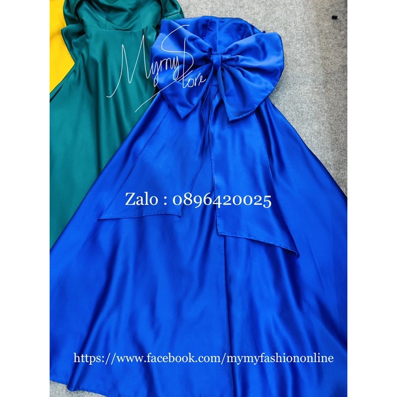 KÈM ẢNH/VIDEO THẬT ĐẦM MAXI CÚP NƠ LƯNG SIÊU TO SANG TRỌNG - CÓ SIZE M/L ĐẾN 57KG - MS263V | BigBuy360 - bigbuy360.vn