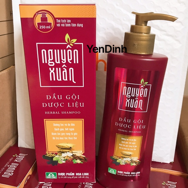 Dầu Gội Dược Liệu Nguyên Xuân Nâu (Chai 250ml) Dành Cho Tóc Thường Và Da Đầu Dầu