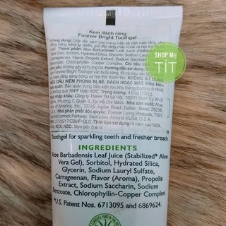 Kem đánh răng lô hội Forever Bright Toothgel