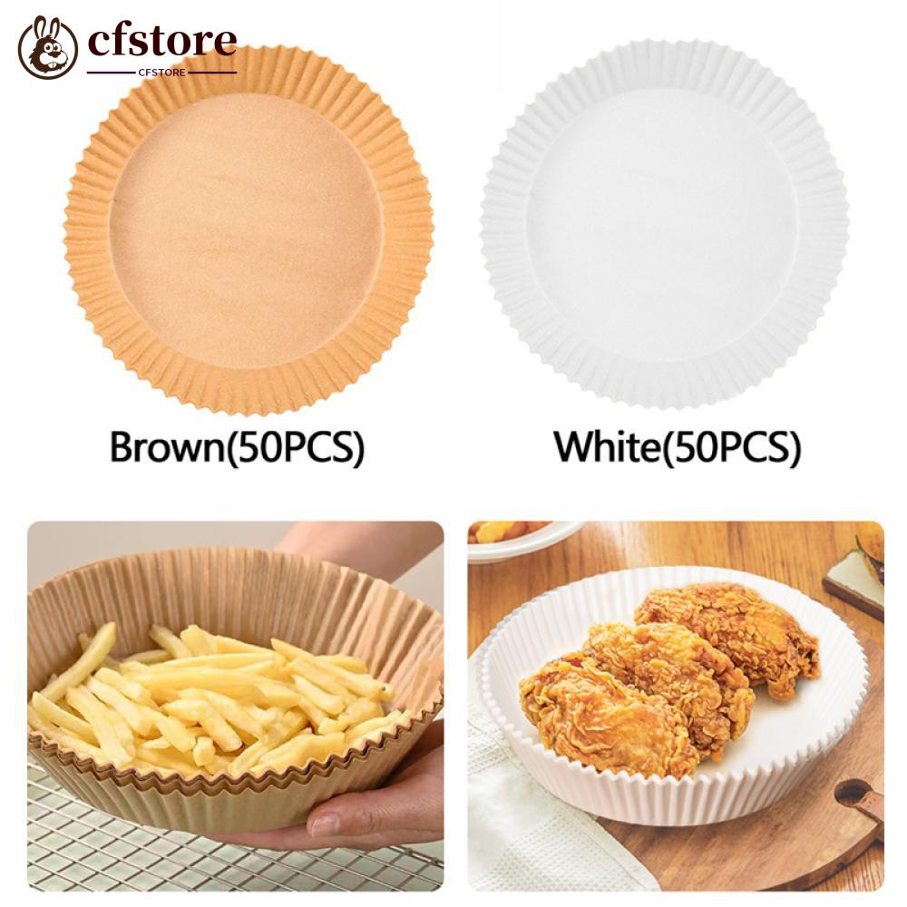 Set 50 Giấy Lót Nồi Chiên Không Dầu Chống Dính 16cm 3-6L B6V7 Tiện Dụng Cho Nhà Bếp