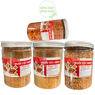 Muối Ớt Tôm Tây Ninh Ngon - Muối Hạt To, Muối Nhuyễn, Muối Tỏi, Muối Tép Hũ 500gr
