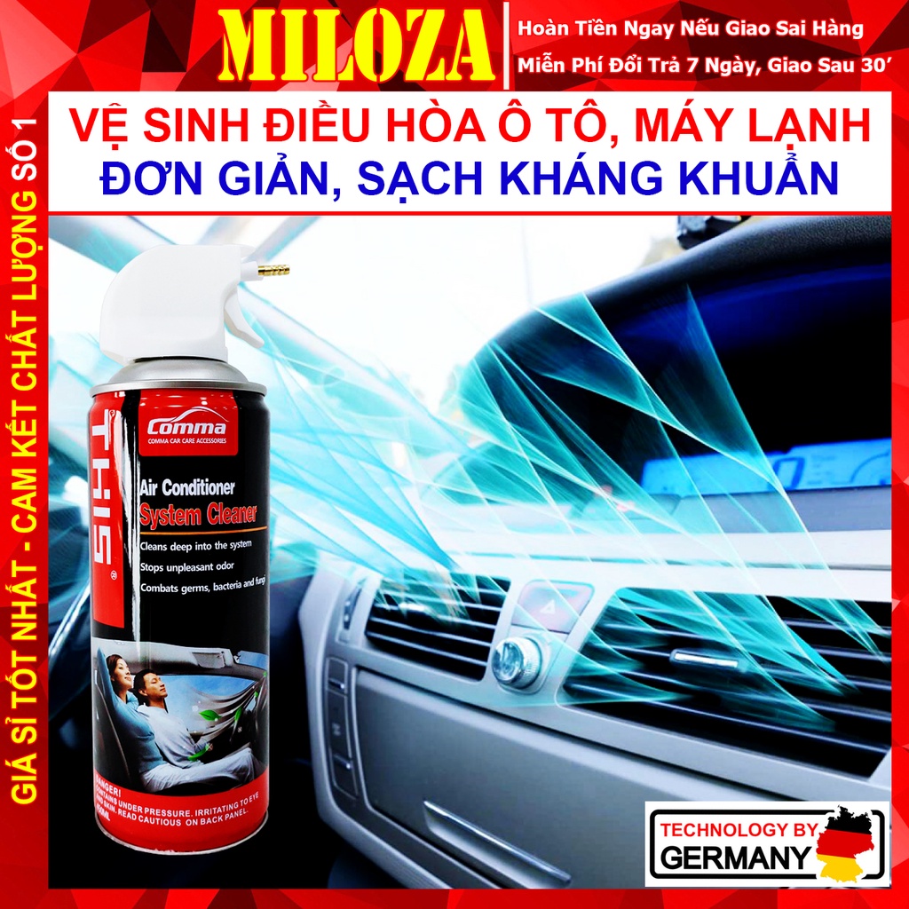 [MILOZA] Vệ Sinh Điều Hoà Ô tô - Dung Dịch Vệ Sinh Máy Lạnh - Chai Xịt Máy Lạnh - Rửa Điều Hòa - Air Cleaner - THIS