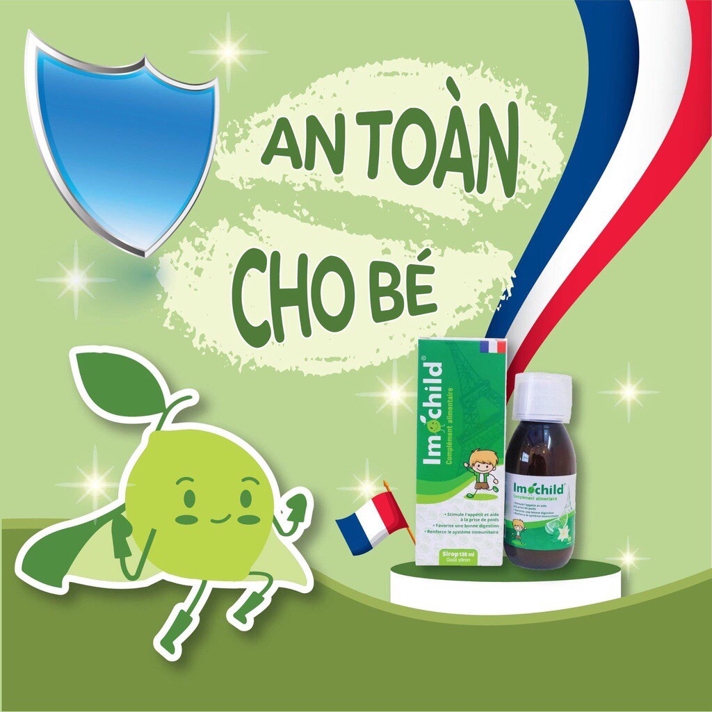 Siro tăng sức đề kháng Imochild giúp bé ăn ngon miệng 125ml (Pháp)