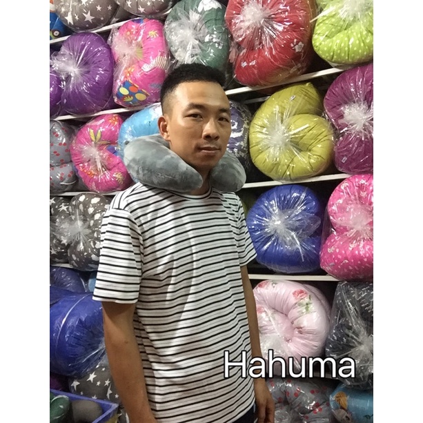 Gối Chữ U Hình Trái Bơ Kê Cổ Siêu Êm Mềm Đẹp