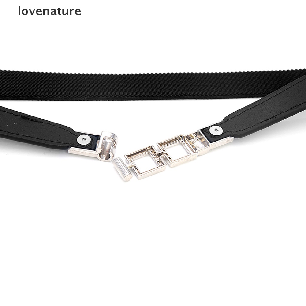 <lovenature> Women Waist Belt Narrow Stretch Dress Belt Thin Buckle Waistband For Dress [HOT SALE]