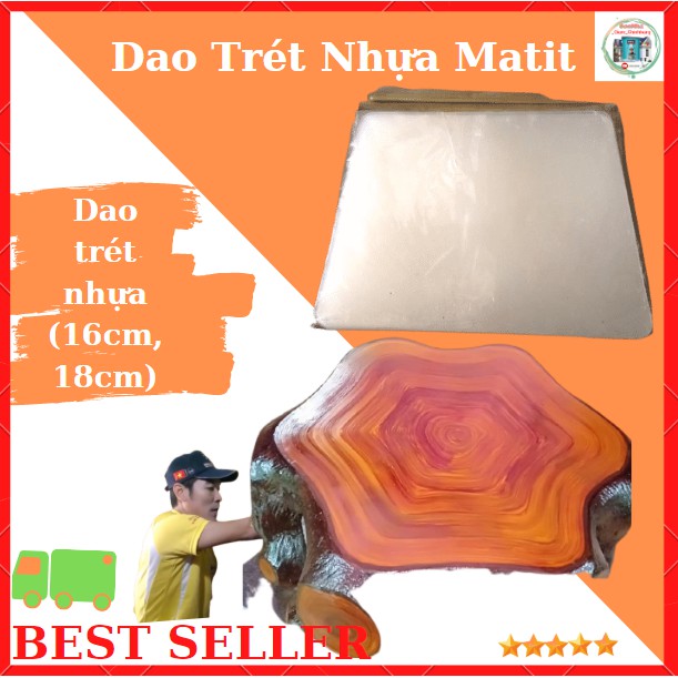 Dao Nhựa Trét Matit Bột Làm Sơn Giả Gỗ, Sơn Nhà, Chà Ron Gạch Men Nhanh Đẹp Kích Thước 16cm, 18 cm, Nhựa Dẻo Cao Cấp