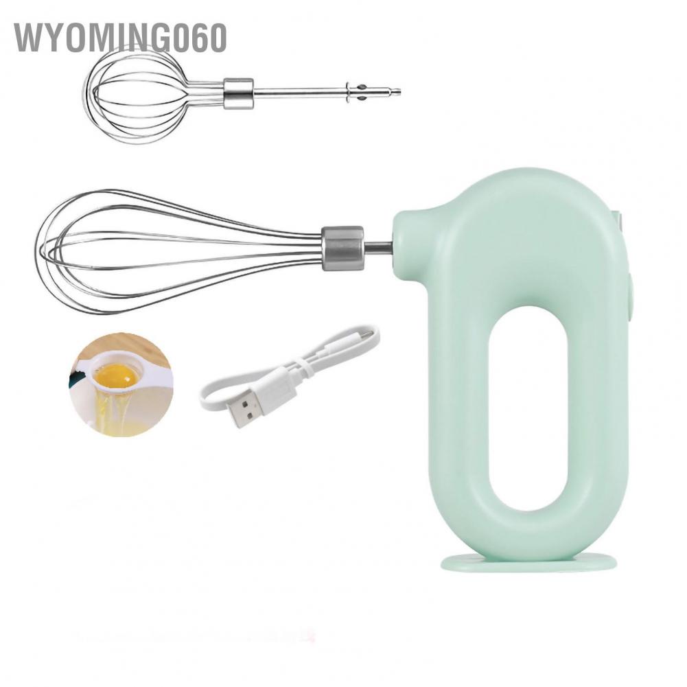 [Hàng Sẵn] Máy Trộn Tay Không Dây Điện Mini USB Sạc 1500mAh Máy Đánh Trứng 4 Tốc Độ Điều Chỉnh 【Wyoming 060】