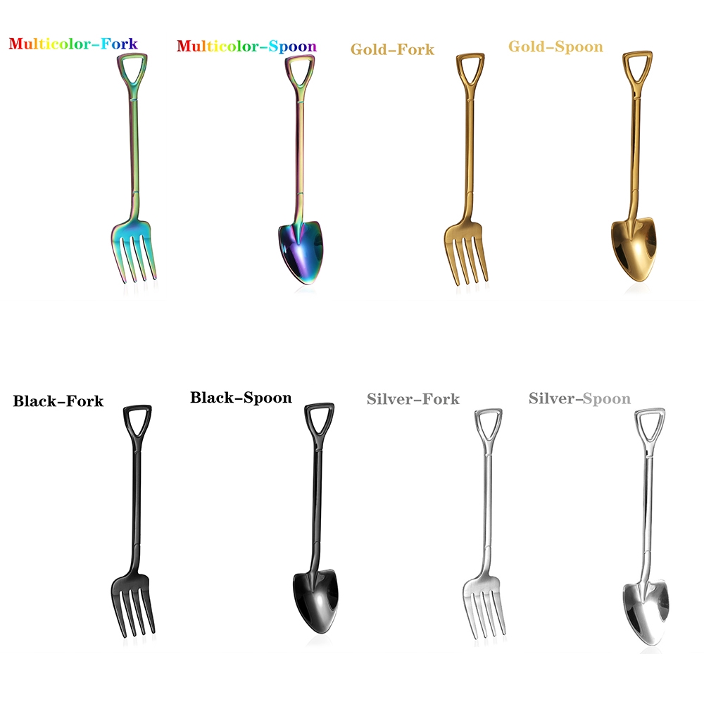 Muỗng/Nĩa Ăn Hình Cây Xẻng Tiện Dụng