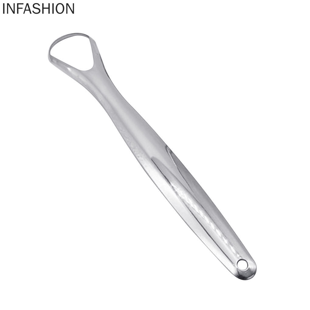 [Hàng mới về] Dụng cụ cạo lưỡi bằng thép không gỉ tiện dụng