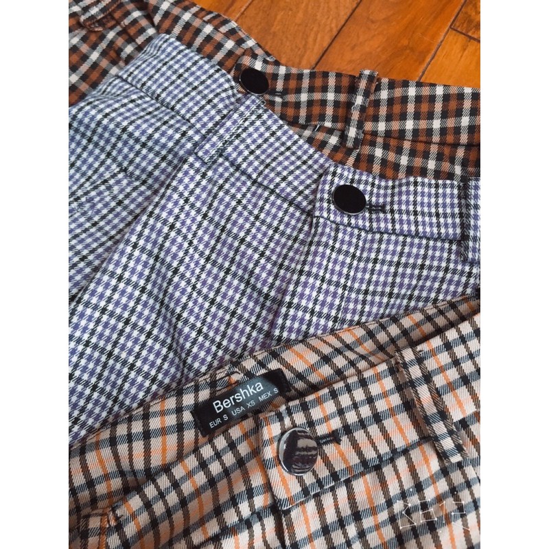 Short kẻ kiểu Hàn vải dư may nối chuyền xịn đẹp | BigBuy360 - bigbuy360.vn