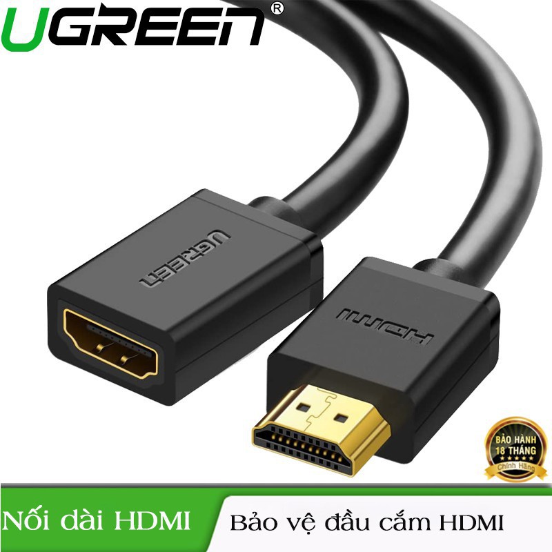 [Mã ELHACE giảm 4% đơn 300K] Cáp HDMI nối dài hỗ trợ 4K 2K full HD cao cấp UGREEN 10140 10141 10142 10145 HD107