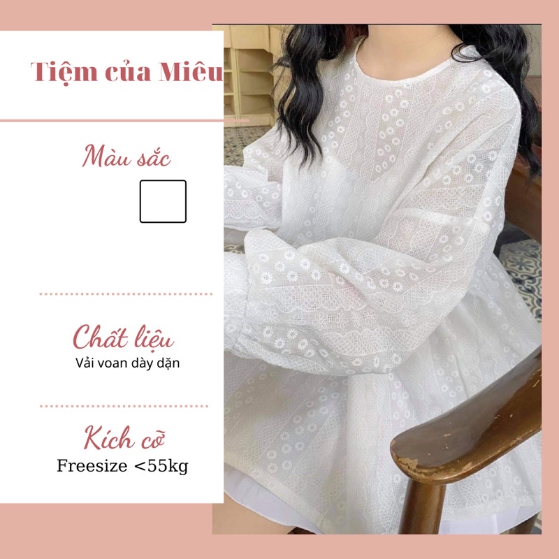 ÁO BBD HOA NHÍ DÀI TAY