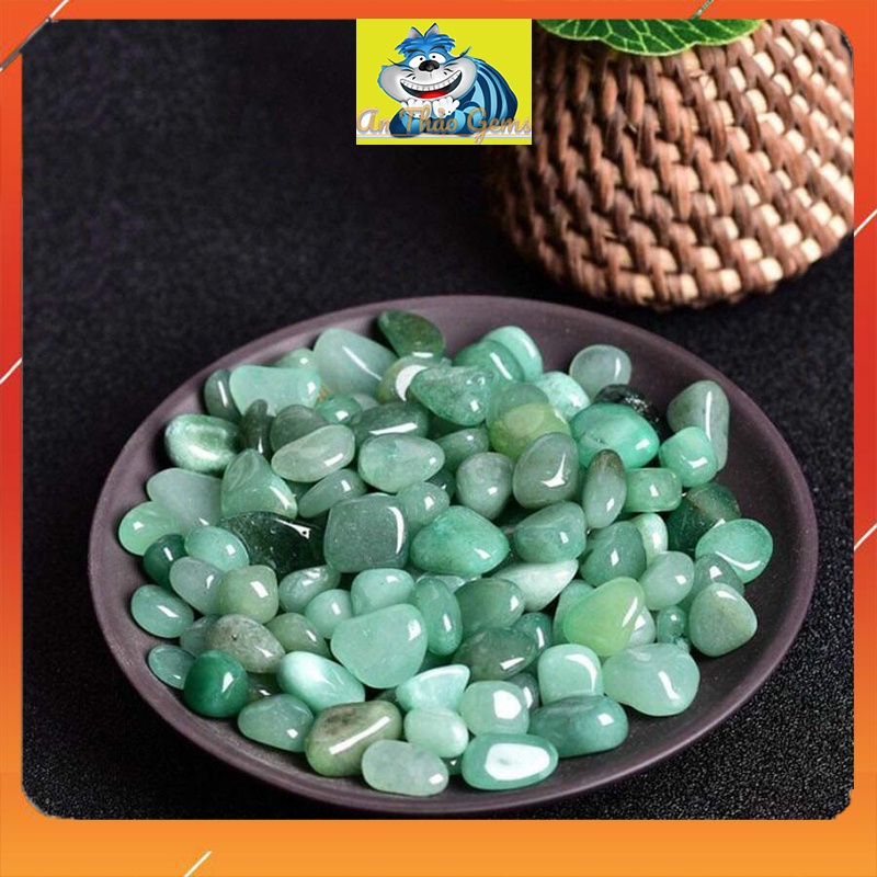 Đá Vụn Màu Xanh Ngọc - Aventurine, Đá Thanh Tẩy, Vụn Đá Phong Thuỷ Dùng Trang Trí, Thả Bể Cá, Làm Đồ Vật May Mắn