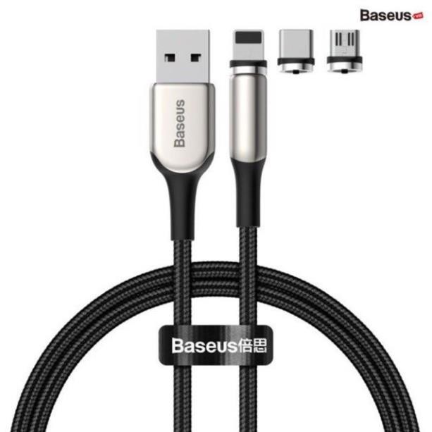 Cáp sạc từ thế hệ thứ 3 Baseus Zinc Magnetic series 3 Lightning/ Type C/ Micro cho Smartphone/ Tablet Cable