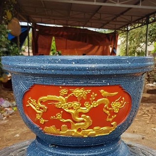 khuôn đúc chậu cảnh tròn 40 [khuôn chậu ABS có lòng trong]