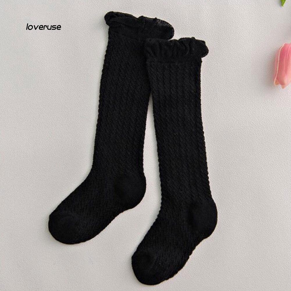 Đôi vớ cổ cao màu trơn dùng cho em bé sơ sinh từ 0-3 tuổi