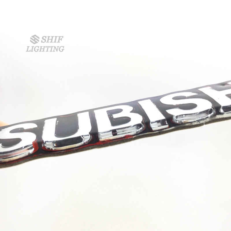 Sticker dán trang trí xe hơi hình chữ MITSUBISHI làm bằng nhựa ABS