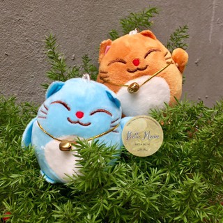 Móc Khoá Thú Bông Mèo Bông Mèo Thần Tài Mèo Phát Tài Dễ Thương Cute Nhiều Màu - Ảnh chụp thật