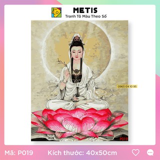 Tranh Tô Màu Theo Số Tranh Sơn Dầu Phật a di đà METIS P019