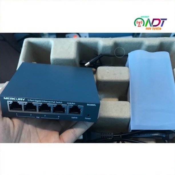 🇻🇳 Switch POE 65W af/at Fast FSG105PL / Mercury SG105PL Gigabit , CẤP NGUỒN POE Wifi , Camera