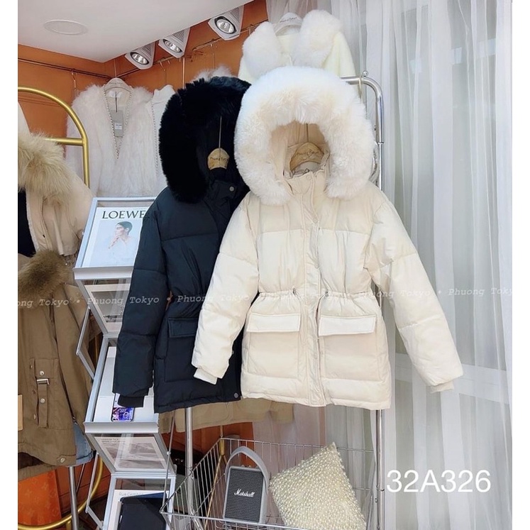 (Ảnh thật) ÁO PHAO LÔNG VŨ, ÁO KHOÁC NỮ MŨ LÔNG TO 919 | BigBuy360 - bigbuy360.vn