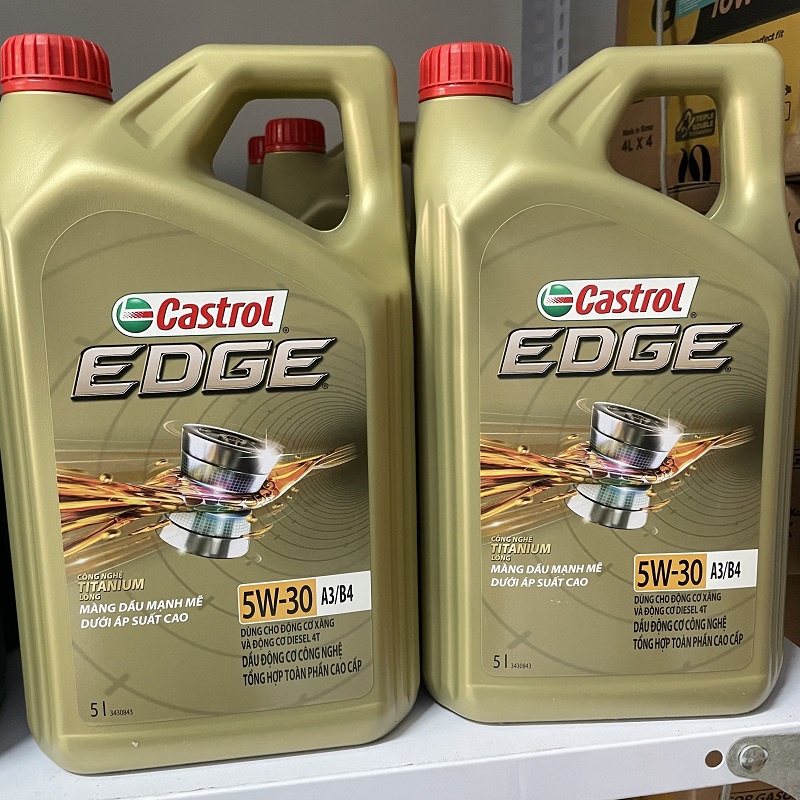 Dầu Nhớt Tổng Hợp Ôtô Cao Cấp CASTROL Edge Acea A3/B4 5w30 5L | Chuyên Dòng Xe Châu Âu Bmw Mercedes... | Hibucenter