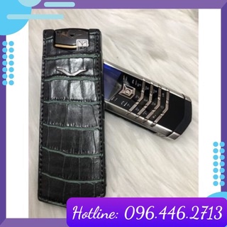 bao da vertu dập vân cá sấu xanh cực hot