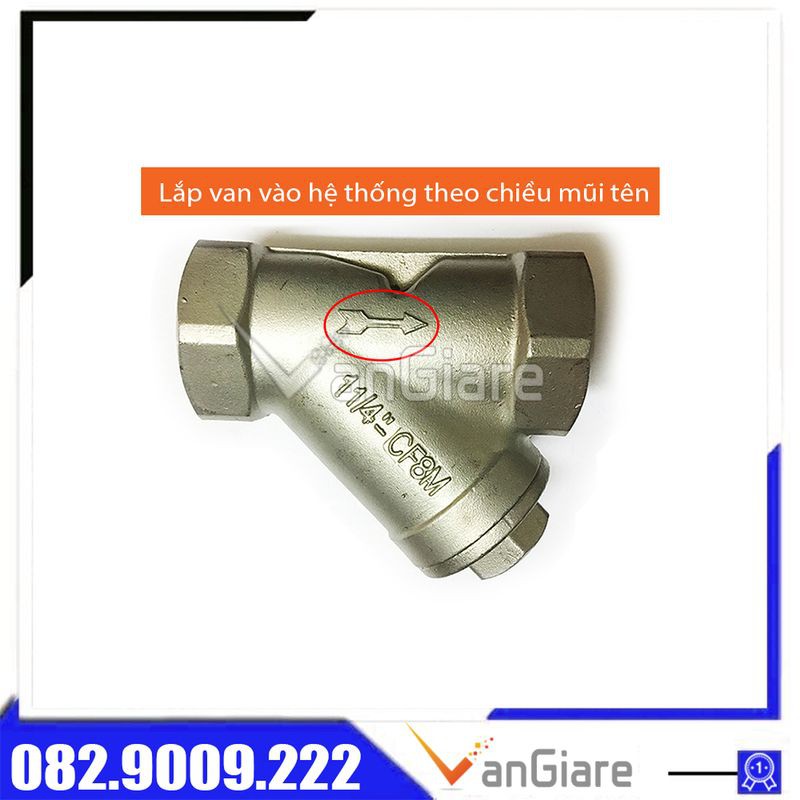 Van lọc chữ Y inox 304 Phi 21mm / 27mm / 34mm